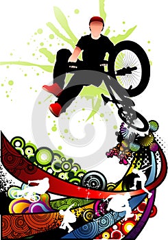 Extreme sports vector