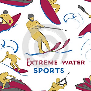 Extreme water sports pattern