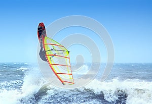 Extreme windsurfing photo