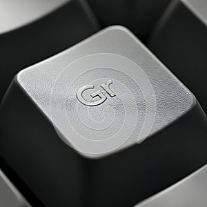 Macro View of Keyboard Gr Keycap
