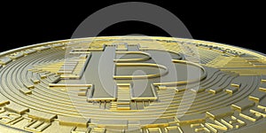 Extremely detailed and realistic high resolution 3D Bitcoin illustration