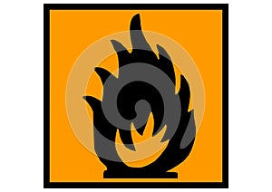 Extremely flammable material signal