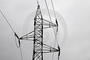 Extremity of a high tension power tower