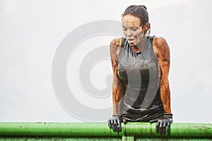 Extrim survival race concept.