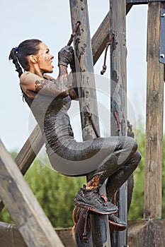 Extrim survival race concept.