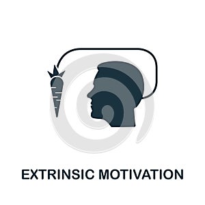 Extrinsic Motivation vector icon symbol. Creative sign from gamification icons collection. Filled flat Extrinsic Motivation icon