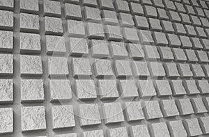 Extruded Square Brick Wall Pattern