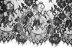 Exture background, pattern. black lace fabric. This beautiful lace fabric is perfect for your design, overlays, accents and