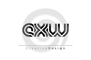 EXW Creative Unique Modern Letter Logo Design