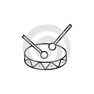 Eyd drum, Ramadan icon. Simple line, outline vector religion icons for ui and ux, website or mobile application