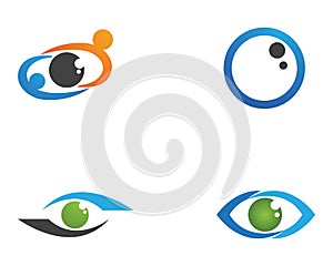 Eye care logo and symbols template vector icons app