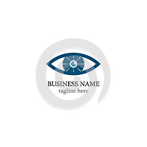 Eye care logo template