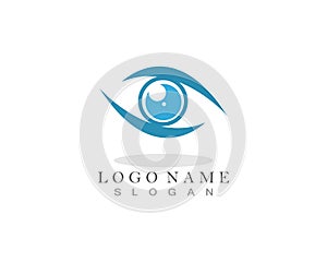 Eye care logo vector