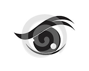 Eye care logo vector template