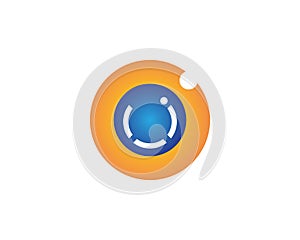 Eye care logo vector template