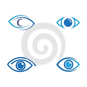 Eye Care vector logo design