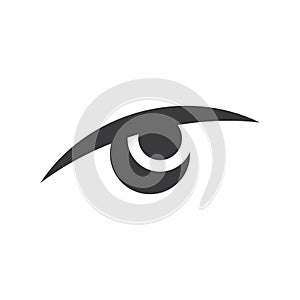 Eye care vector logo design, icon template