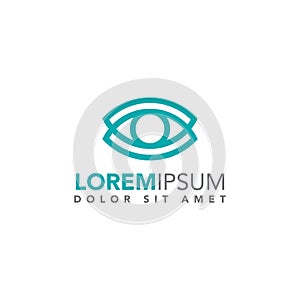 Eye Care, Vision, Optician, Ophthalmologist Vector Design Logo Template