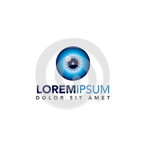 Eye Care, Vision, Optician, Ophthalmologist Vector Design Logo Template