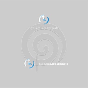 Eye care wellness-logo template