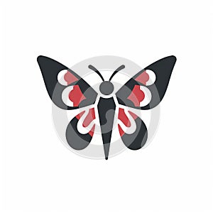 Eye-catching Butterfly Logo With Stenciled Iconography