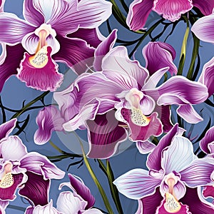 Eye-catching orchid pattern for marketing photo