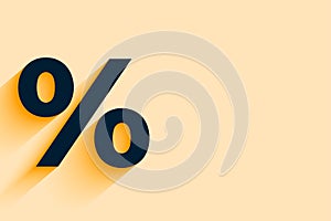 eye-catching percentage sign background for calculating deduction