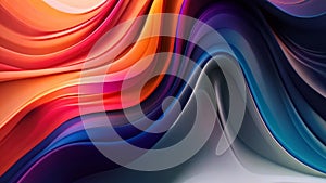 An eye-catching Video featuring a multitude of vivid colors and dynamic wavy shapes creating a captivating background, Render