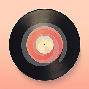 Eye-catching Vintage R&b Record Design On Pink Background