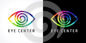 Eye clinic colored logo