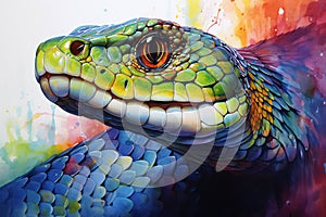 Eye creature skin horizontal male pet colourful colours vertebrate head predator background chameleon