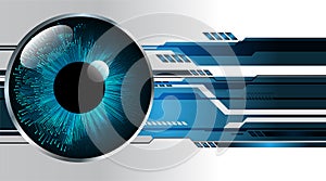 Eye cyber circuit future technology concept background