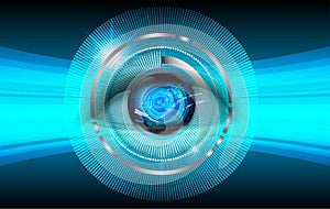 Eye cyber circuit future technology concept background