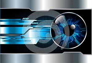 Eye cyber circuit future technology concept background Abstract future technology