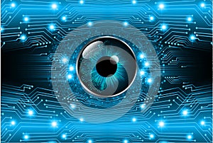 Eye cyber circuit future technology concept background Abstract future technology