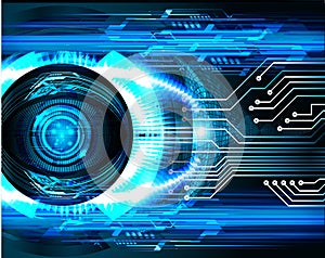 Eye cyber circuit future technology concept background Abstract future technology background Hi-tech