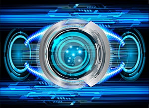 Eye cyber circuit future technology concept background Abstract future technology background Hi-tech