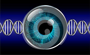 Eye cyber circuit future technology concept background Abstract future technology background Hi-tech