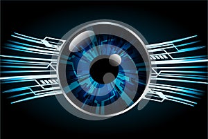 Eye cyber circuit future technology concept background Abstract future technology background Hi-tech