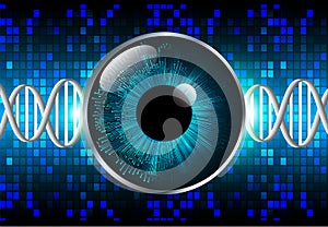 Eye cyber circuit future technology concept background Abstract future technology background Hi-tech
