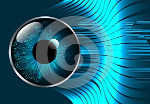 Eye cyber circuit future technology concept background Abstract future technology background Hi-tech