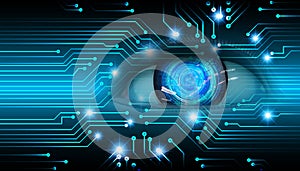 Eye cyber circuit future technology concept background Abstract future technology background Hi-tech