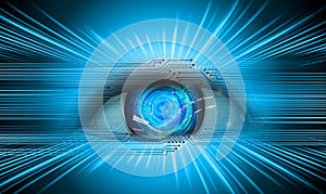 Eye cyber circuit future technology concept background Abstract future technology background Hi-tech