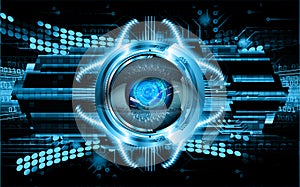 Eye cyber circuit future technology concept background Abstract future technology background Hi-tech