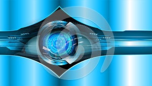 Eye cyber circuit future technology concept background Abstract future technology background Hi-tech