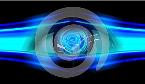 Eye cyber circuit future technology concept background Abstract future technology background Hi-tech