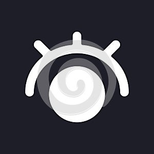 Eye dark mode glyph ui icon