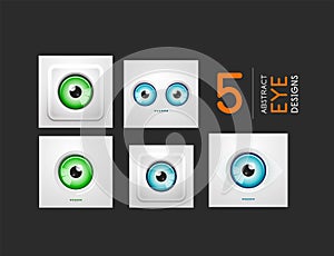 Eye design vector hi-tech concepts collection