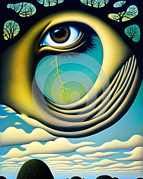 The eye of destiny - AI generated art