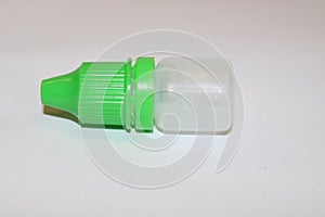 Eye drop bottle. Ear drop bottle. It is eyes and ears drop bottle isolated on white.